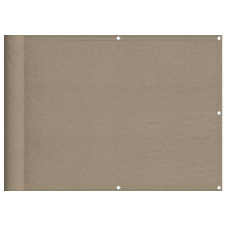Paravent de balcon Vidaxx 75x700 cm 100% polyester oxford taupe