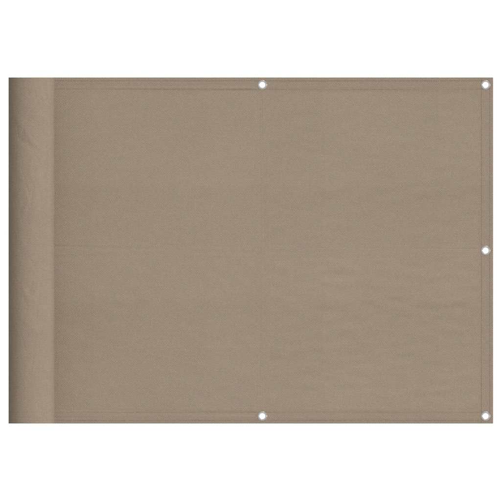 Paravent de balcon Vidaxx 75x800 cm 100% polyester oxford taupe