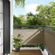 Paravent de balcon Vidaxx 75x800 cm 100% polyester oxford taupe