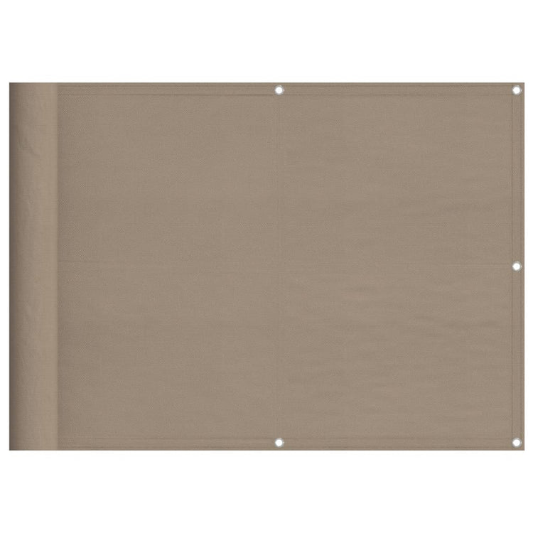 Paravent de balcon Vidaxx 75x1000 cm 100% polyester oxford taupe