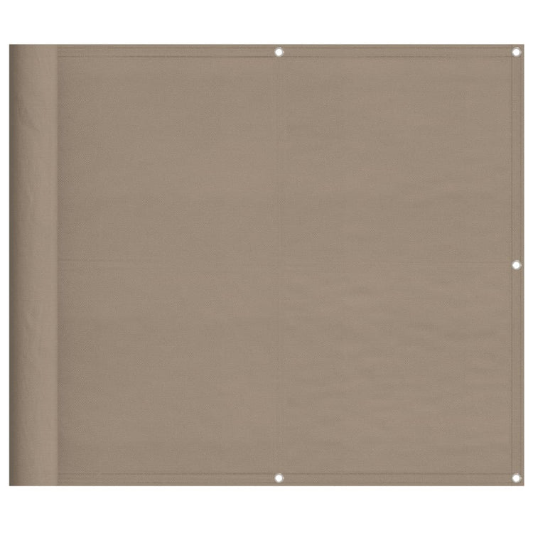 Paravent de balcon Vidaxx 90x1000 cm 100% polyester oxford taupe
