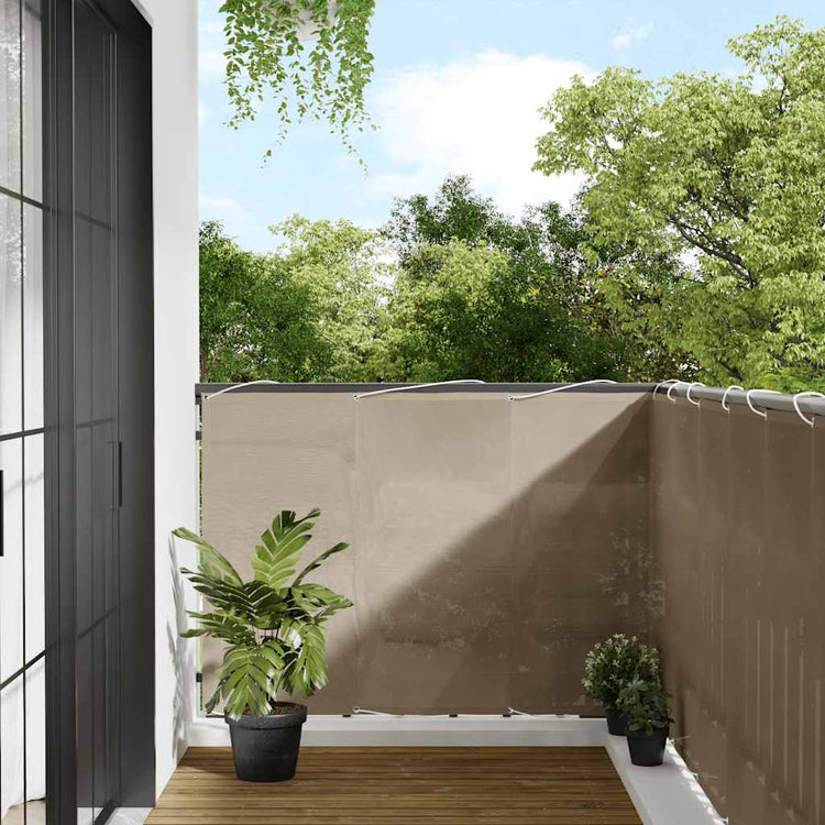 Paravent de balcon Vidaxx 120x700 cm 100% polyester oxford taupe