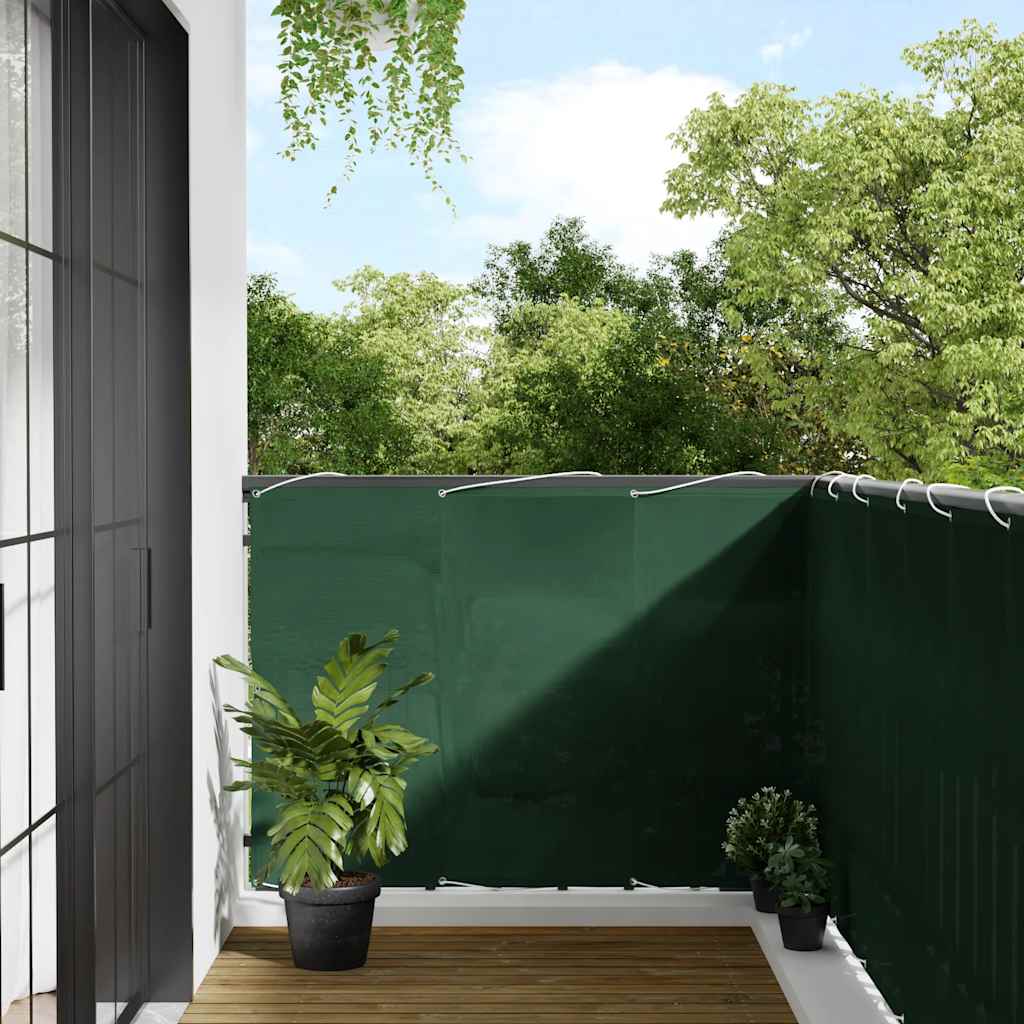 Vidaxx paravent de balcon 120x1000 cm 100% polyester oxford vert foncé