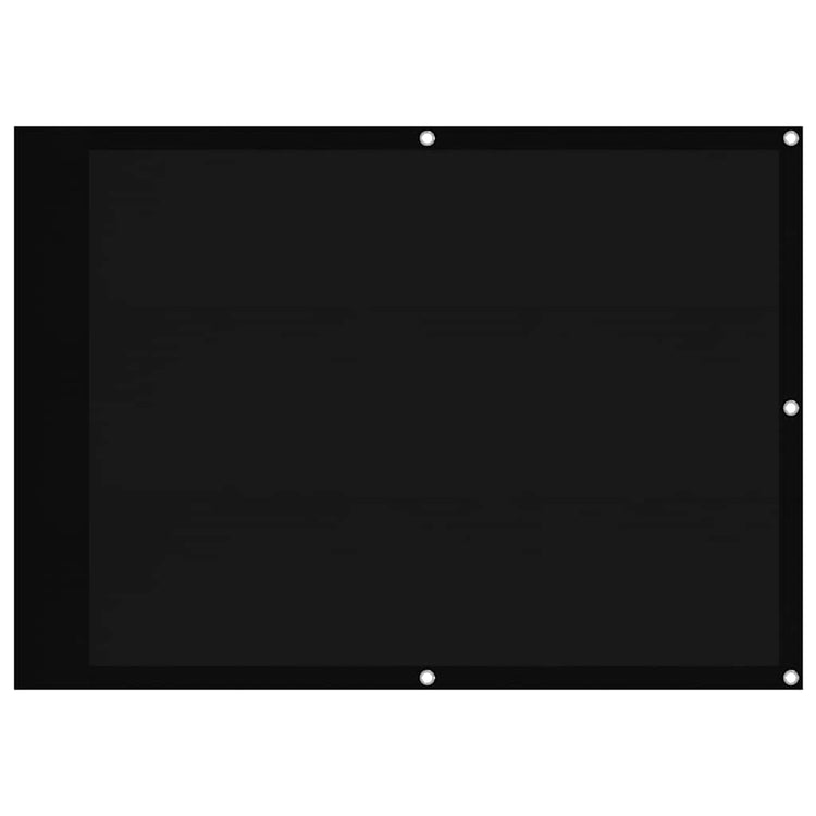 Écran de balcon Vidaxl 75x700 cm 100% Oxford Polyester Black