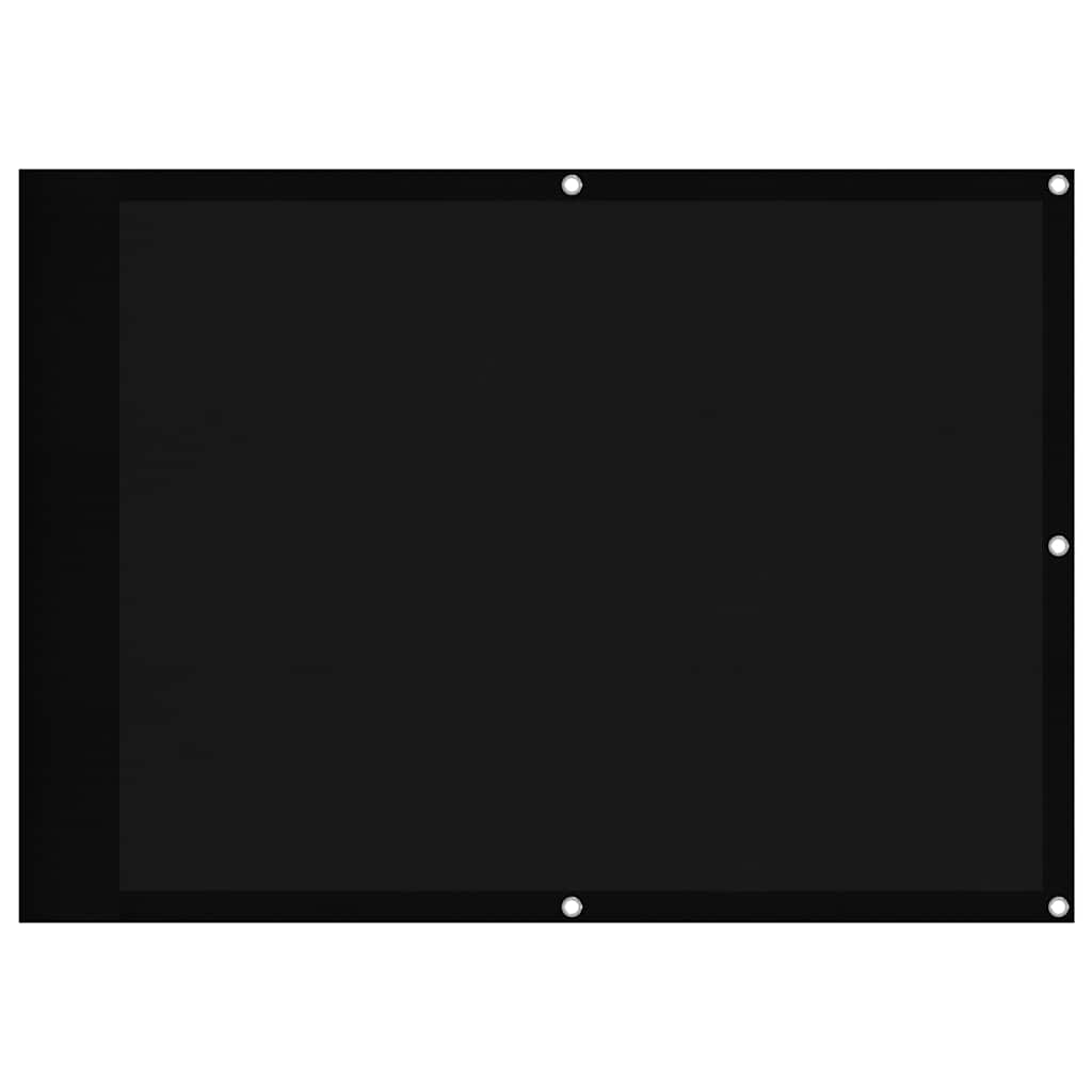 Vidaxx paravent de balcon 75x800 cm 100% polyester oxford noir