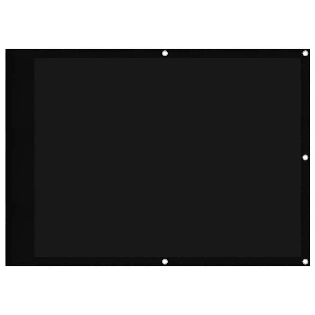 Vidaxx paravent de balcon 75x1000 cm 100% polyester oxford noir