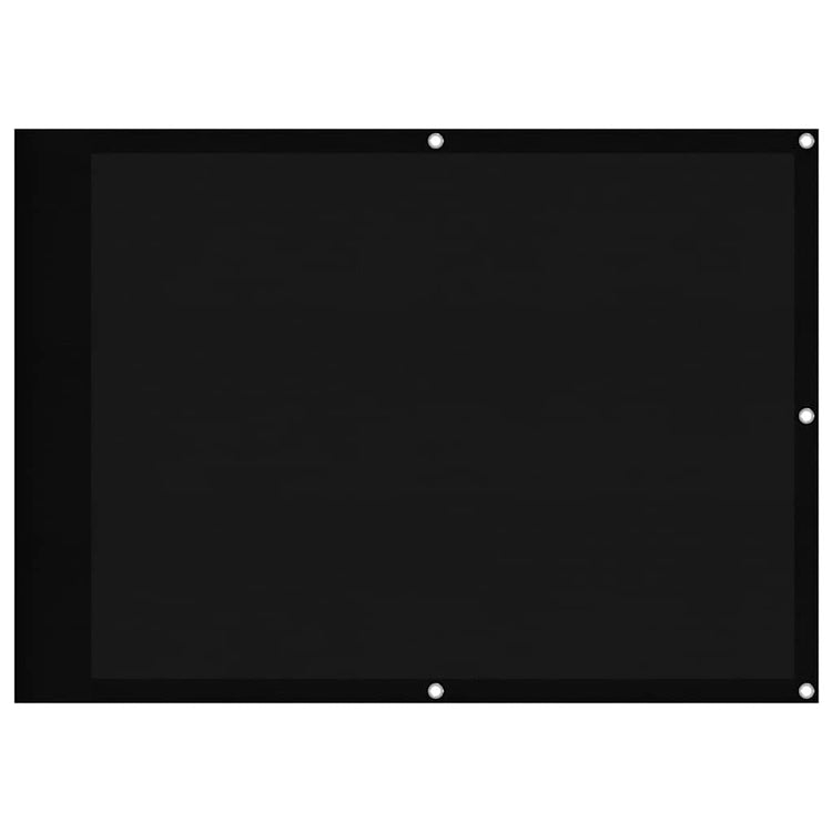 Vidaxx paravent de balcon 75x1000 cm 100% polyester oxford noir
