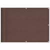 Écran de balcon Vidaxl 75x700 cm 100% Oxford Polyester Brown