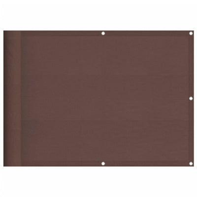 Écran de balcon Vidaxl 75x700 cm 100% Oxford Polyester Brown