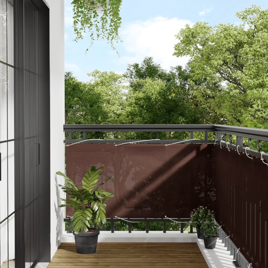 Vidaxx paravent de balcon 75x800 cm 100% polyester oxford marron