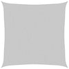 Vidaxl voile d'ombrage 5x5 m 100% polyester oxford gris clair