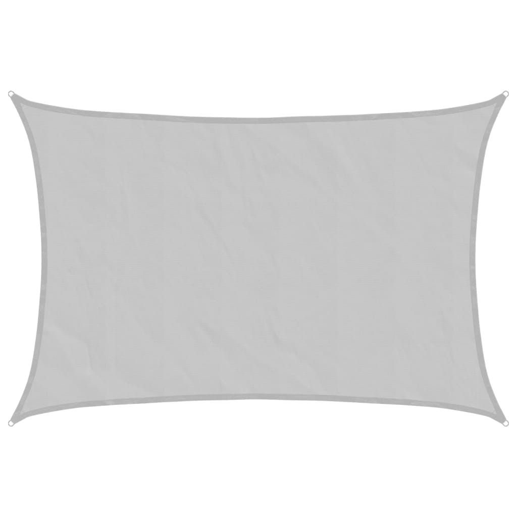 Vidaxx voile d'ombrage 2,5x2 m 100% polyester oxford gris clair