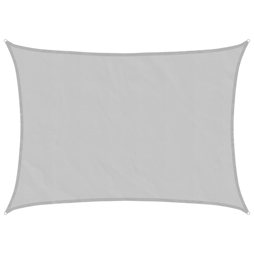 Vidaxl voile d'ombrage 7x5 m 100% polyester oxford gris clair