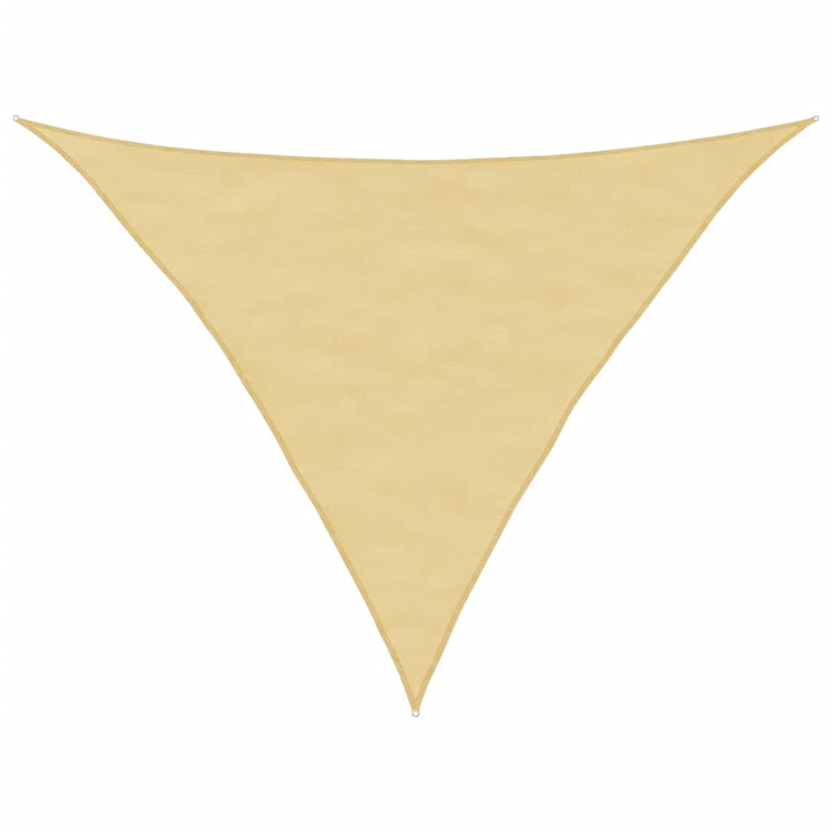 Vidaxl Zonnezeil 3,5x3,5x4,9 m 100% Polyester Oxford Sand -Colored