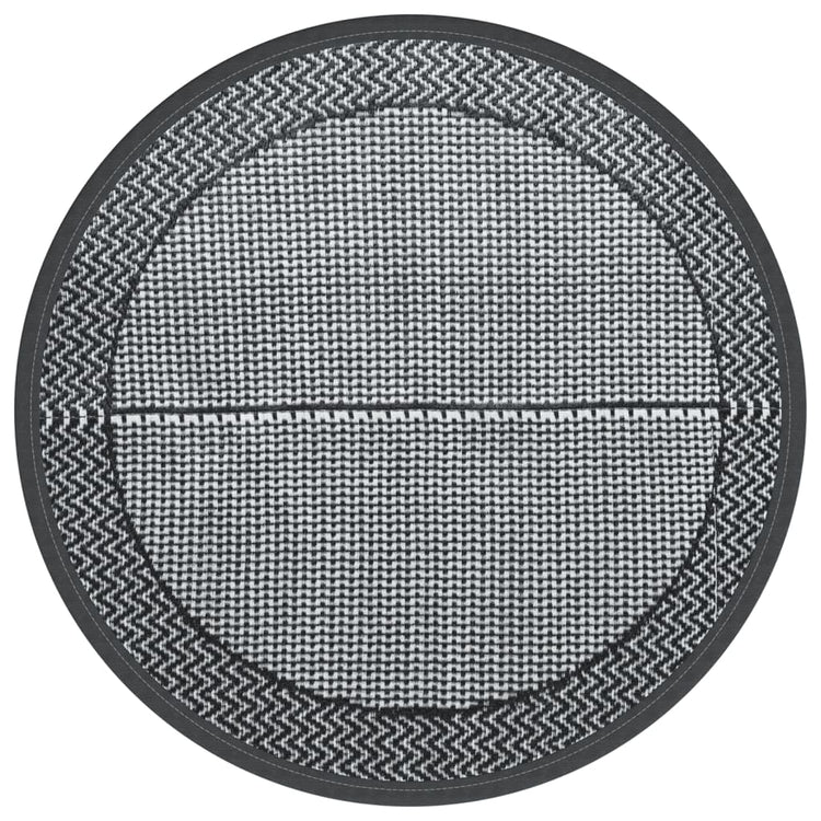 Vidaxl à l'extérieur du tapis Ø 200 cm Gray en polypropène