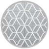 Vidaxl Extérieur tapis Ø 160 cm Gray en polypropène