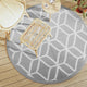 Vidaxl Extérieur tapis Ø 160 cm Gray en polypropène