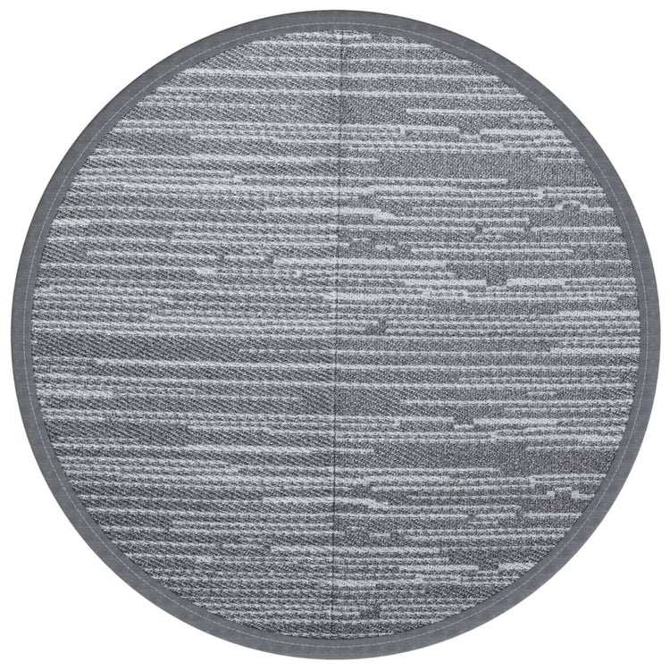 Vidaxl Extérieur Rapis Ø120 cm Gray en polypropène