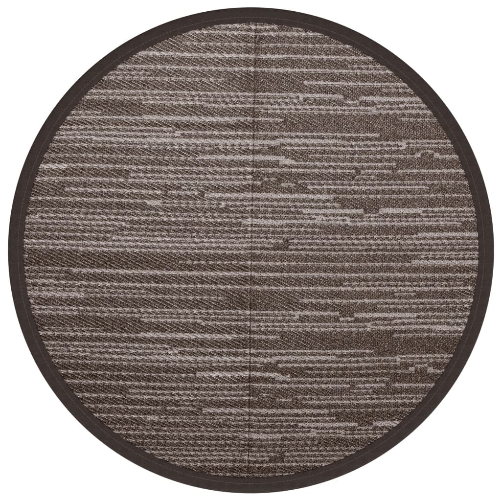Vidaxl Extérieur tapis Ø200 cm en polypropène brun