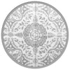 Vidaxx tapis d'extérieur arakil ø160 cm polypropylène gris clair