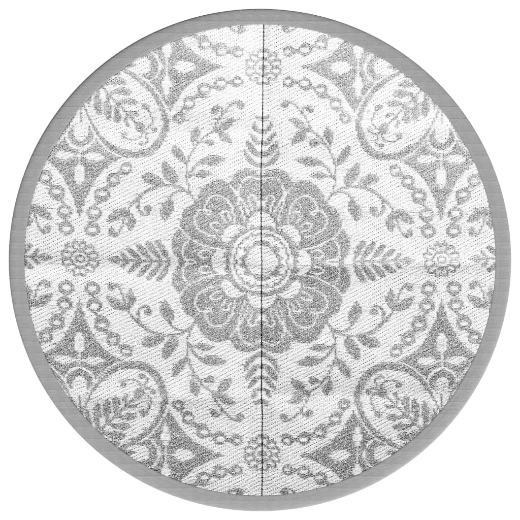 Vidaxx tapis d'extérieur arakil ø160 cm polypropylène gris clair