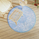 Vidaxl Tapis extérieur Ø120 cm Bébé en polypropène bleu