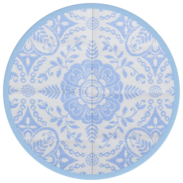 Vidaxl Extérieur tapis Ø200 cm Bébé polypropen bleu