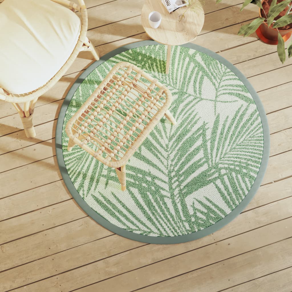 Vidaxx tapis d'extérieur arakil ø120 cm polypropylène vert