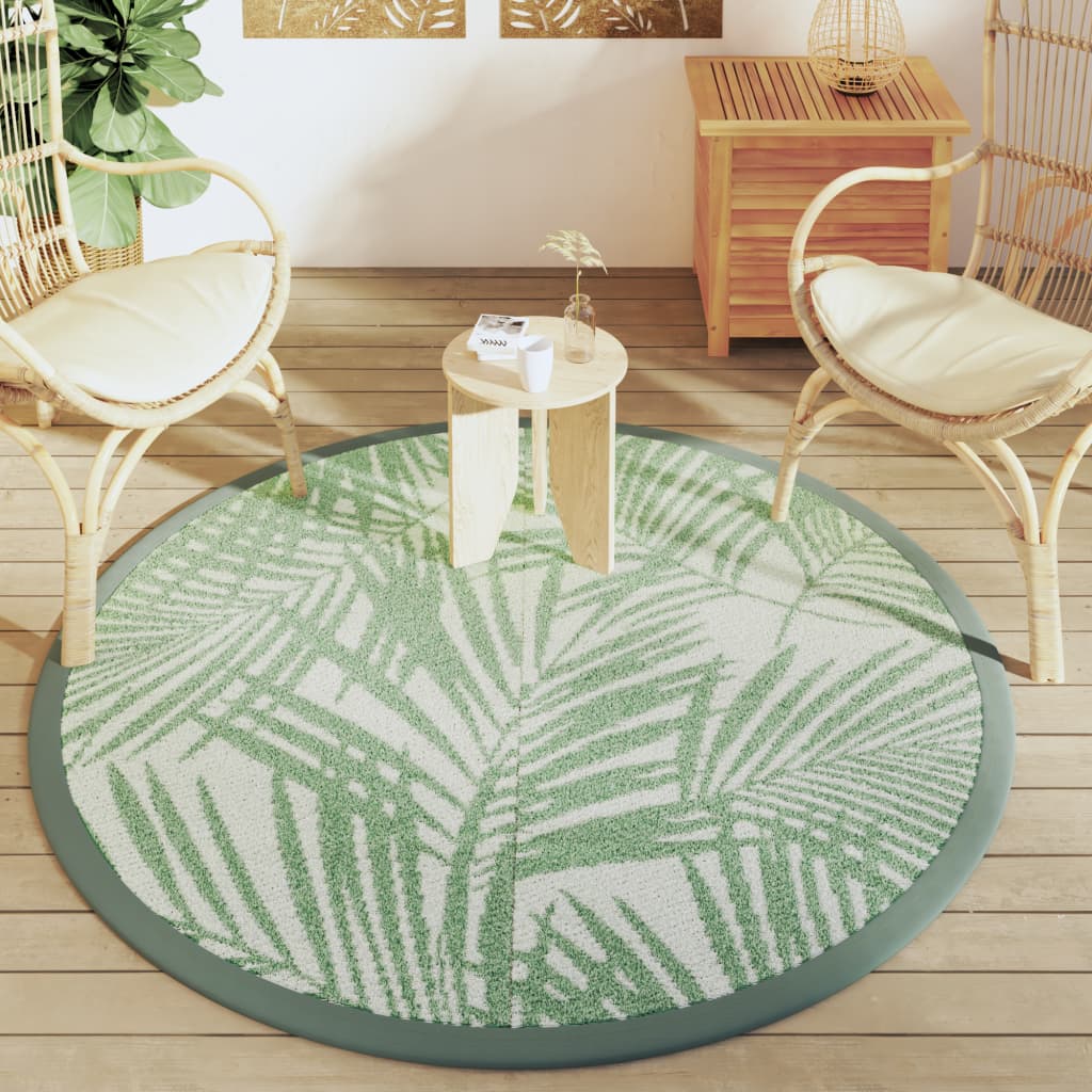 Vidaxl Extérieur tapis Ø 160 cm Green en polypropène