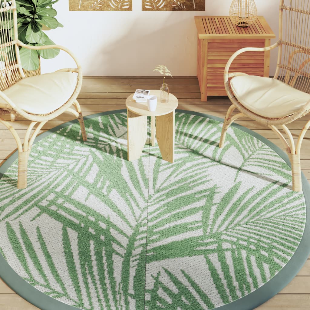 Vidaxx tapis d'extérieur arakil ø 200 cm polypropylène vert