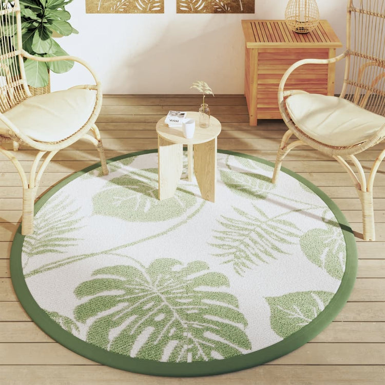 Vidaxl Extérieur tapis Ø 160 cm Green en polypropène