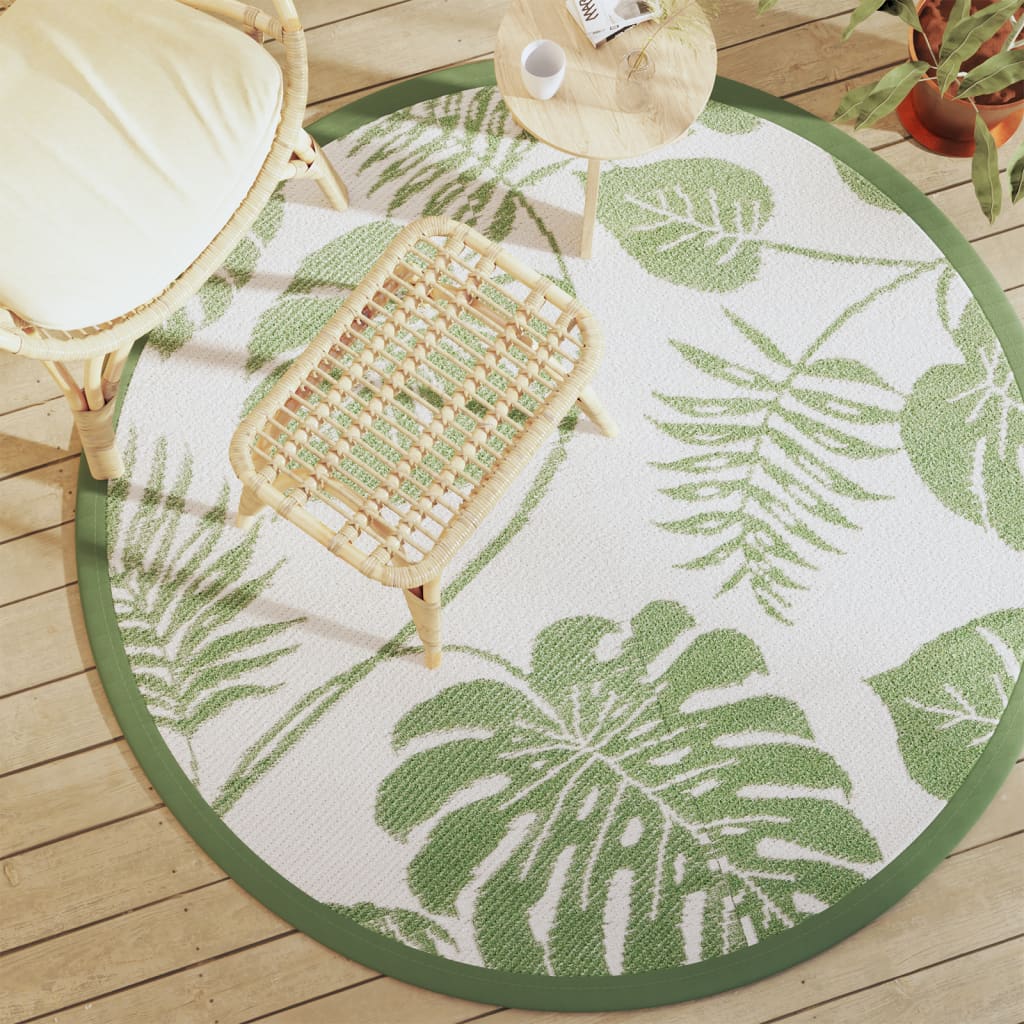 Vidaxl Extérieur tapis Ø 160 cm Green en polypropène