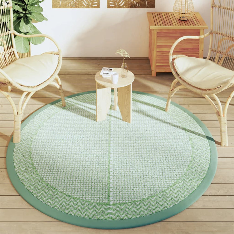 Vidaxl Extérieur tapis Ø 160 cm Green en polypropène