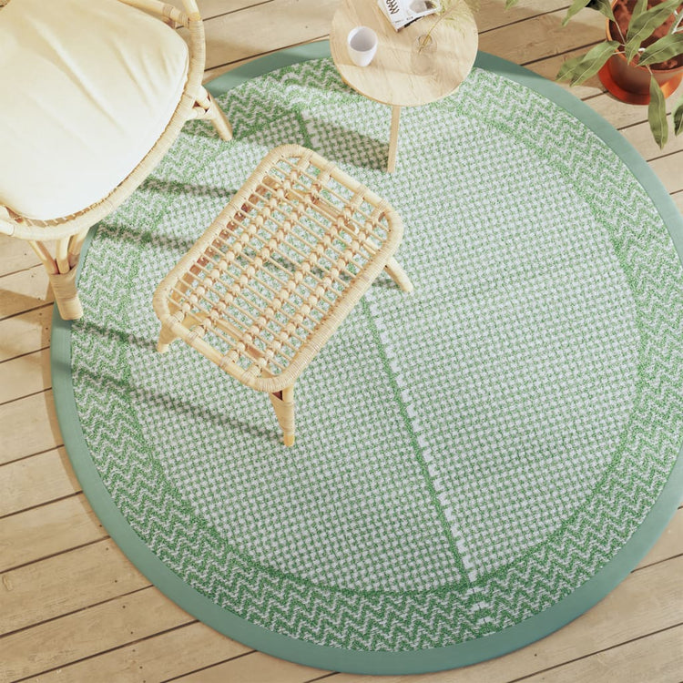 Vidaxl Extérieur tapis Ø 160 cm Green en polypropène