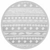 Vidaxl Extérieur Rapis Ø120 cm Gray en polypropène