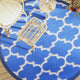 Vidaxl Tapis extérieur Ø 200 cm Bleu en polypropène