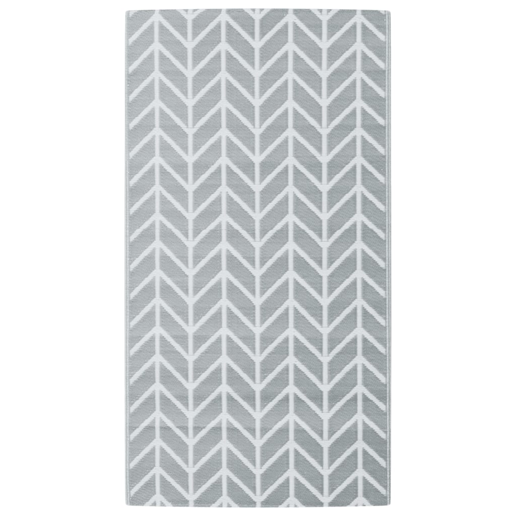Vidaxl Extérieur Rug 80x150 cm pp Gray