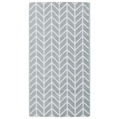 Vidaxl Extérieur Rug 80x150 cm pp Gray