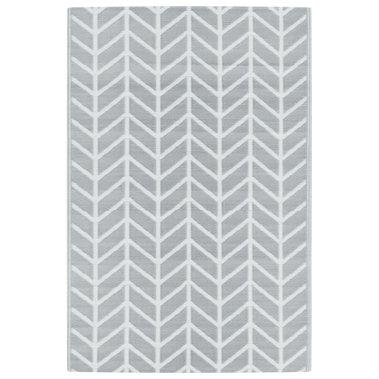 Vidaxl à l'extérieur du tapis 120x180 cm pp gris