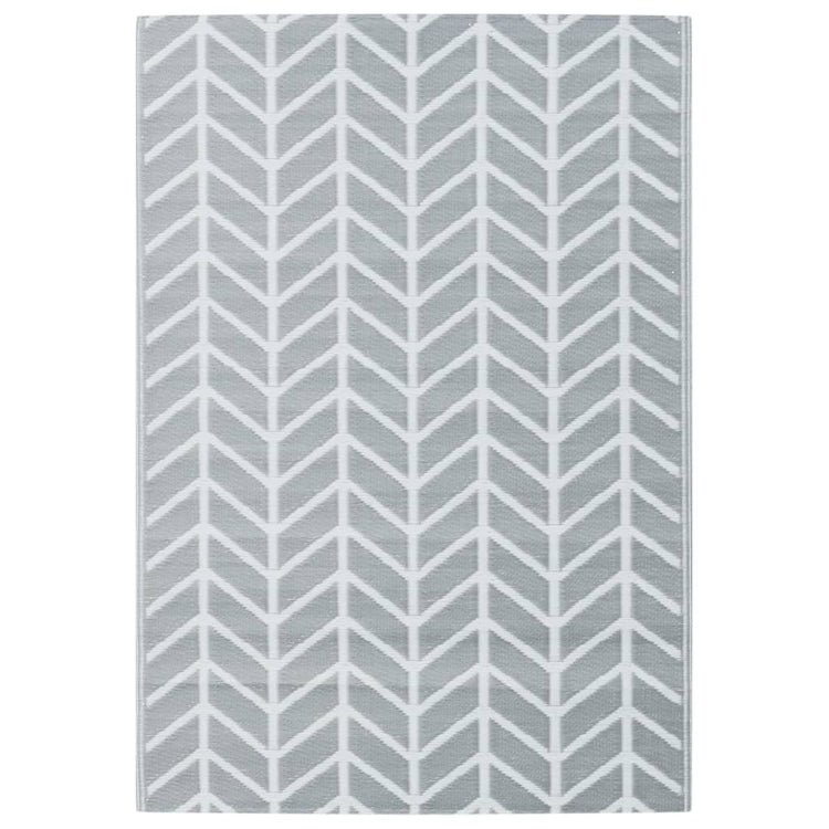 Vidaxl à l'extérieur du tapis 160x230 cm pp gris