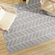 Vidaxl à l'extérieur du tapis 160x230 cm pp gris