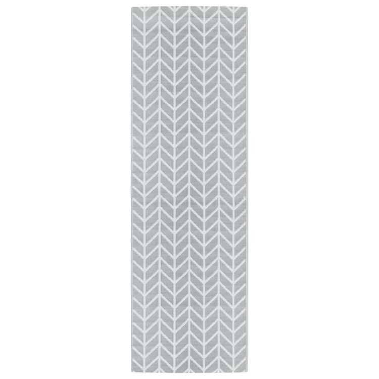 Vidaxl Extérieur Rug 80x250 cm Gray en polypropène