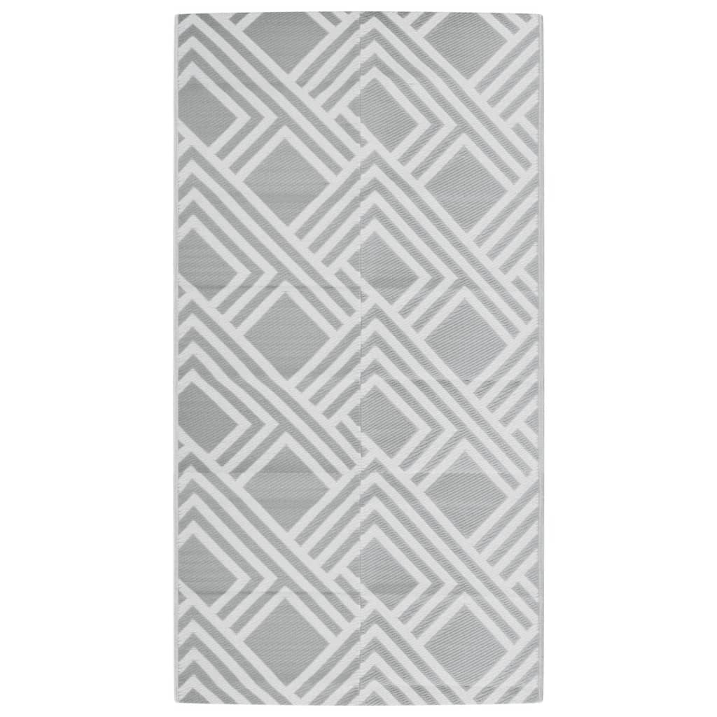 Vidaxl Extérieur Rug 80x150 cm pp Gray