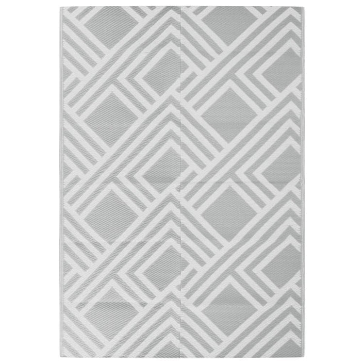 Vidaxl à l'extérieur du tapis 160x230 cm pp gris