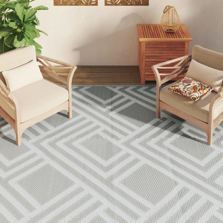 Vidaxl Tapis extérieur 190x290 cm pp gris