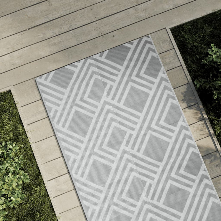 Vidaxl Extérieur Rug 80x250 cm Gray en polypropène