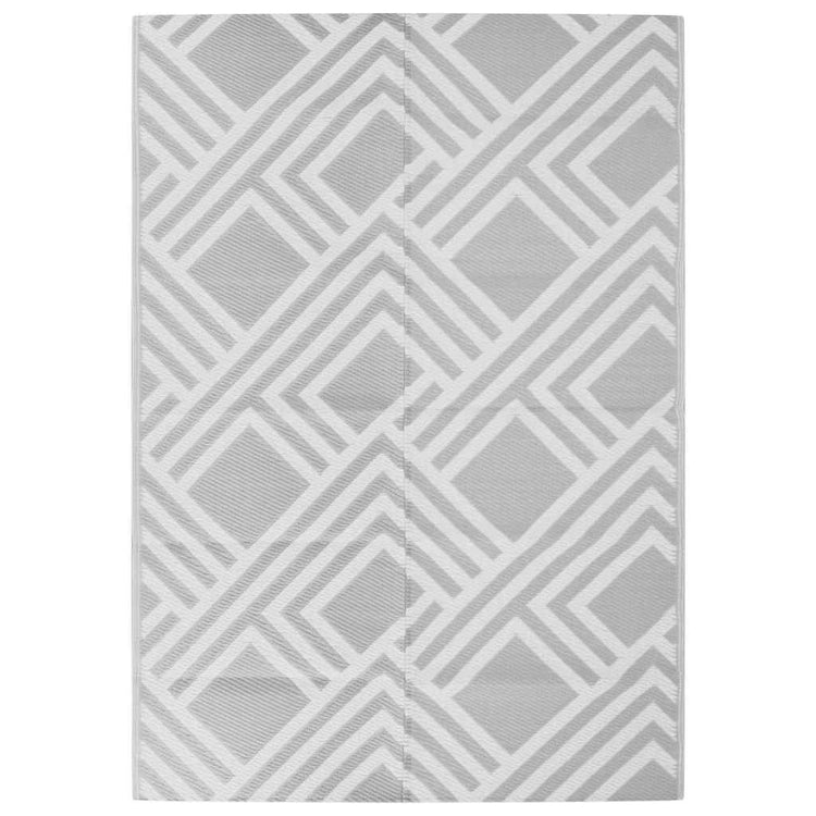 Vidaxl à l'extérieur du tapis 140x200 cm Gray en polypropène