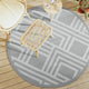 Vidaxl Extérieur tapis Ø 160 cm Gray en polypropène