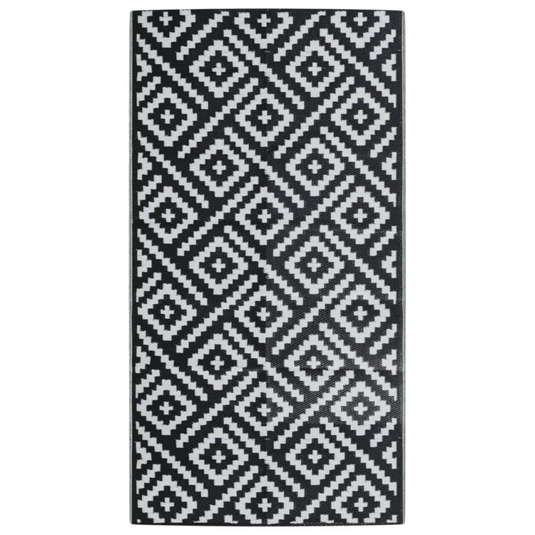 Vidaxx tapis d'extérieur arakil 80x150 cm pp blanc et noir