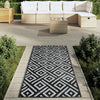 Vidaxx tapis d'extérieur arakil 80x150 cm pp blanc et noir